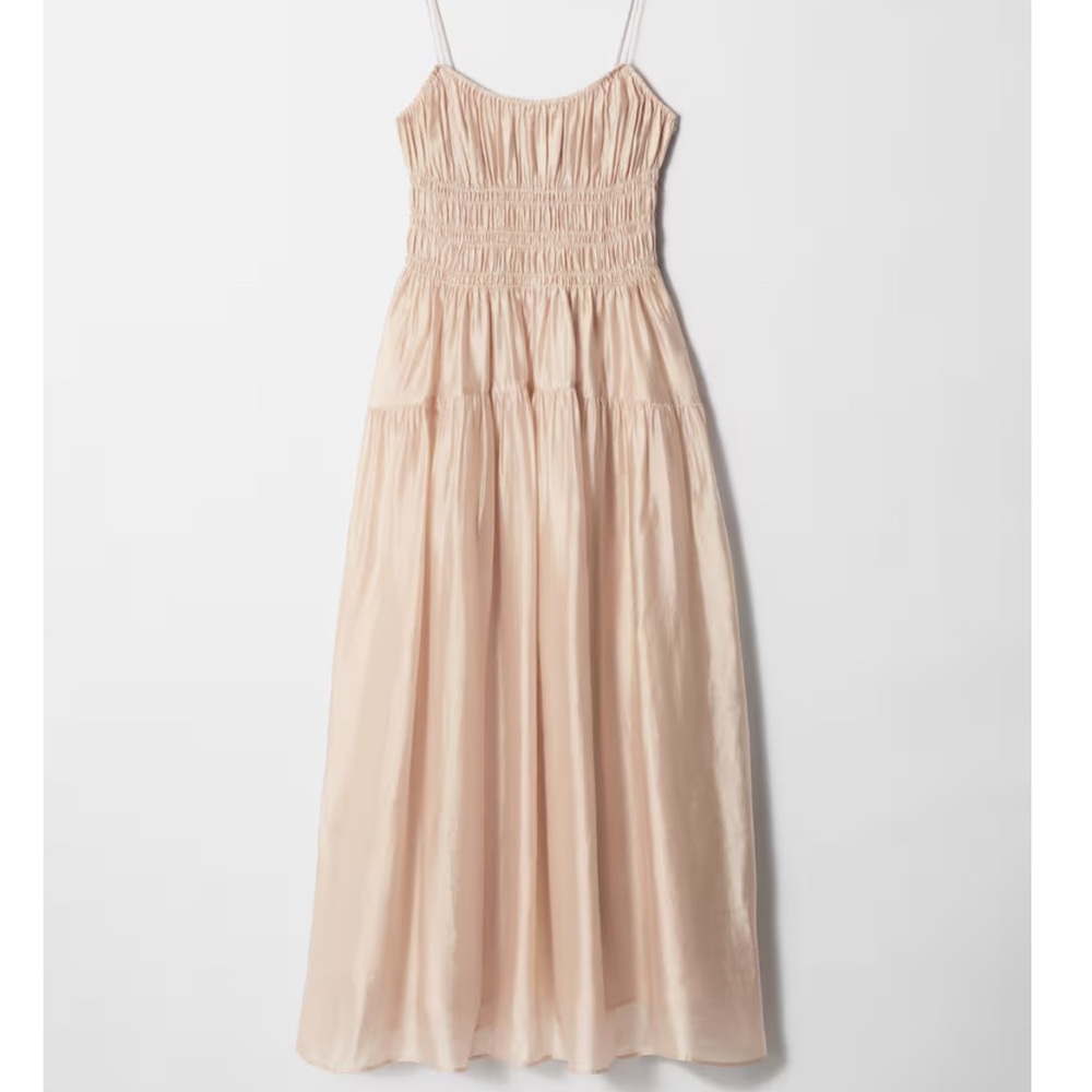 Elegant Blush Midi Dress